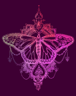 Butterfly Mandala - Art Print Image
