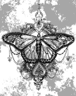 Bohemian Butterfly - Art Print Image