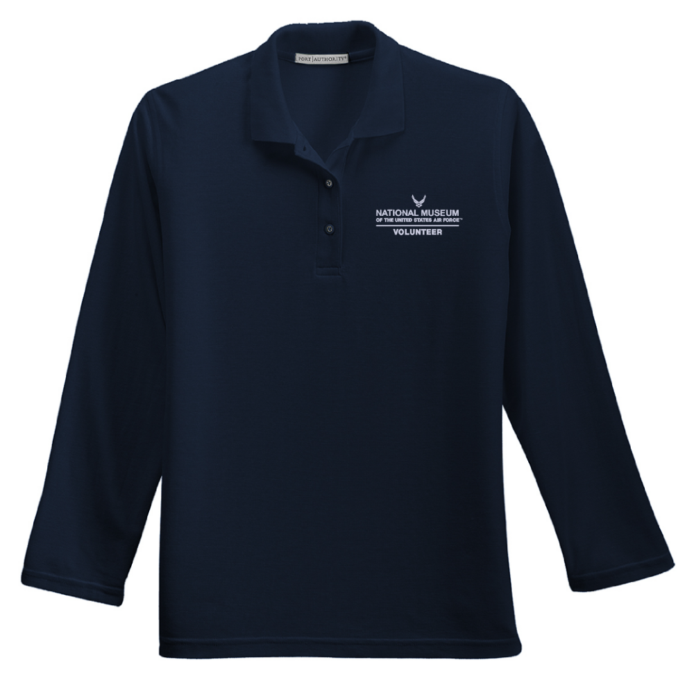 Ladies Silk Touch Long Sleeve Polo Long Sleeve Logos at Work   