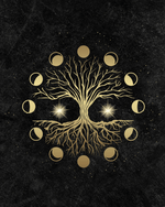 Lunar Phase Tree - Art Print Image