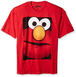 Sesame Street Elmo Big Box Face Adult T-Shirt Image