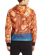 Marvel Comics Fantastic Four The Thing Sublimated Costume Adult Zip Up Hooded Fleece Image
