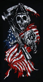 Sons Of Anarchy American Flag Full Zip Hoodie Sweatshirt Image