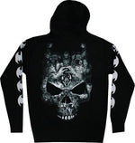 DC Comics Batman Character Skull Adult Zip Hoodie Image
