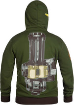 JINX Overwatch Ultimate Bastion Men's Gamer Zip-Up Hoodie Image