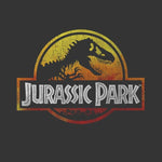 Jurassic Park Firey Logo Adult T-Shirt Image