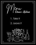 Dinner Menu - Art Print Image