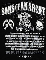 Sons of Anarchy No Rules No Masters Samcro Adult T-Shirt Image
