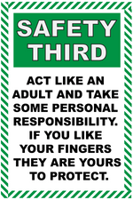 Safety 3rd Sign Image