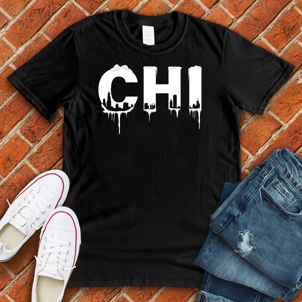 CHI Skyline Icicles T-Shirt T-Shirt tshirts.com Black S 