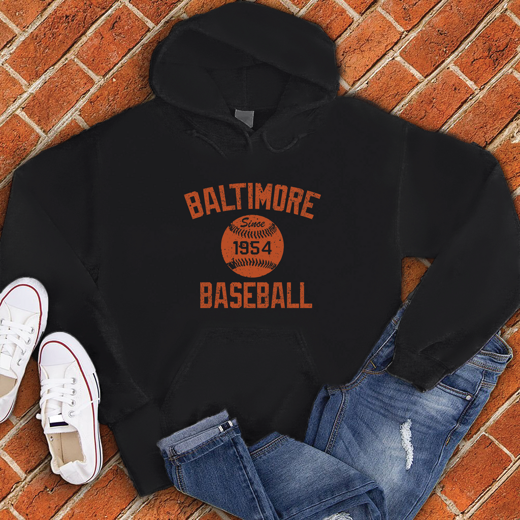 Baltimore Baseball Hoodie Hoodie tshirts.com Black S 