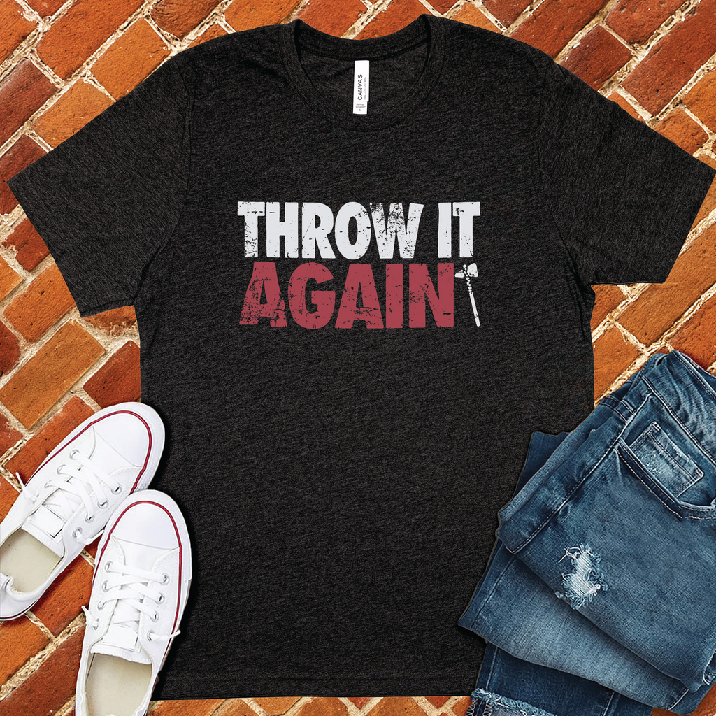Throw It Again T-Shirt T-Shirt tshirts.com Dark Grey Heather S 