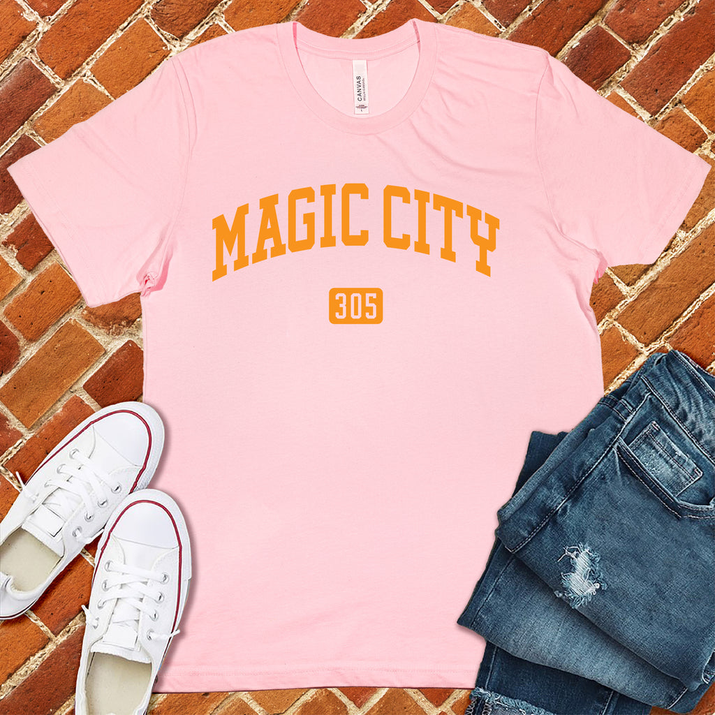Magic City T-Shirt T-Shirt Tshirts.com Soft Pink S 
