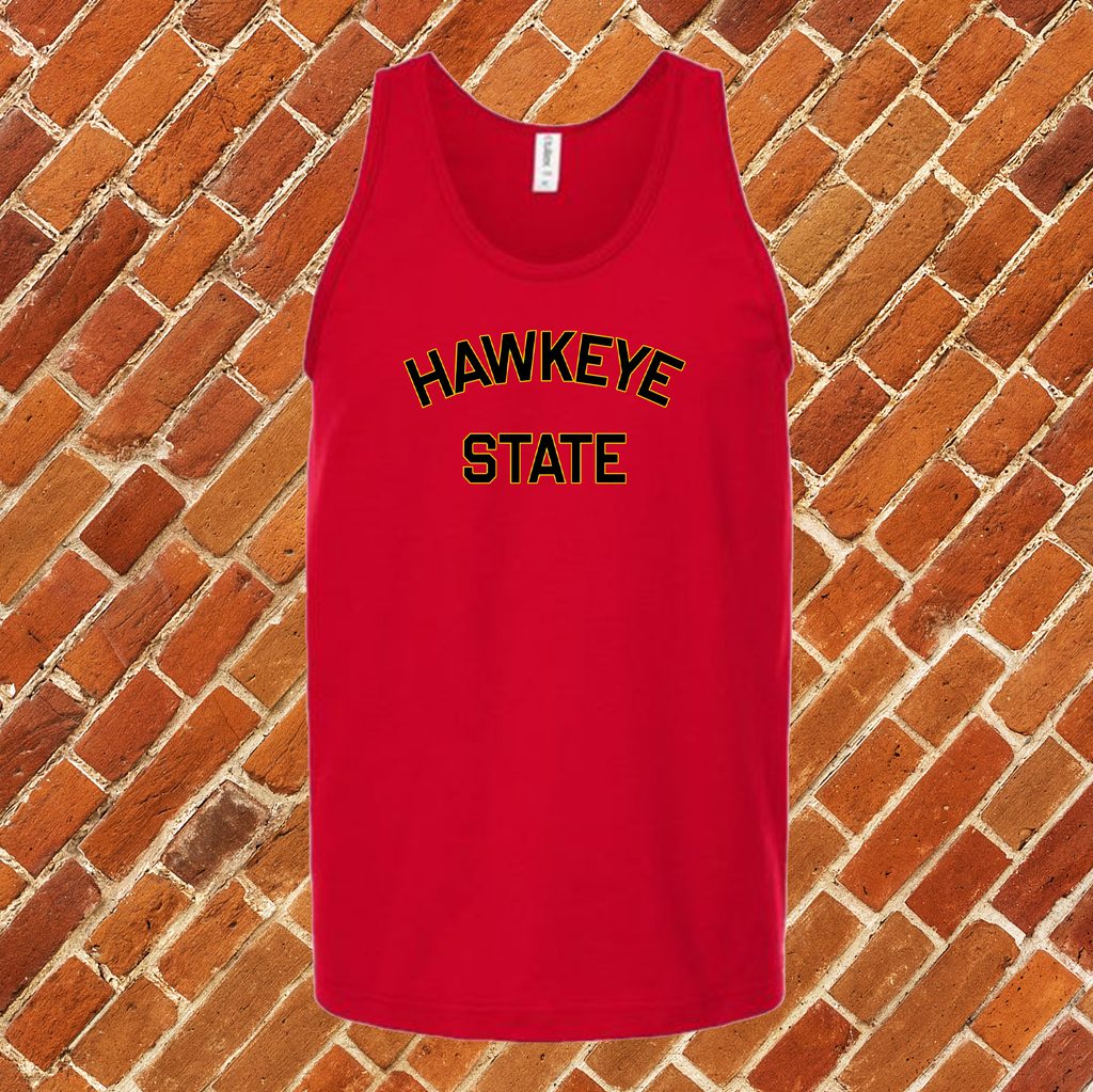 Hawkeye state Unisex Tank Top Tank Top Tshirts.com Red S 