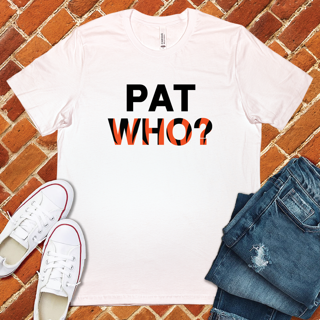 Pat Who? T-Shirt T-Shirt Tshirts.com White S 