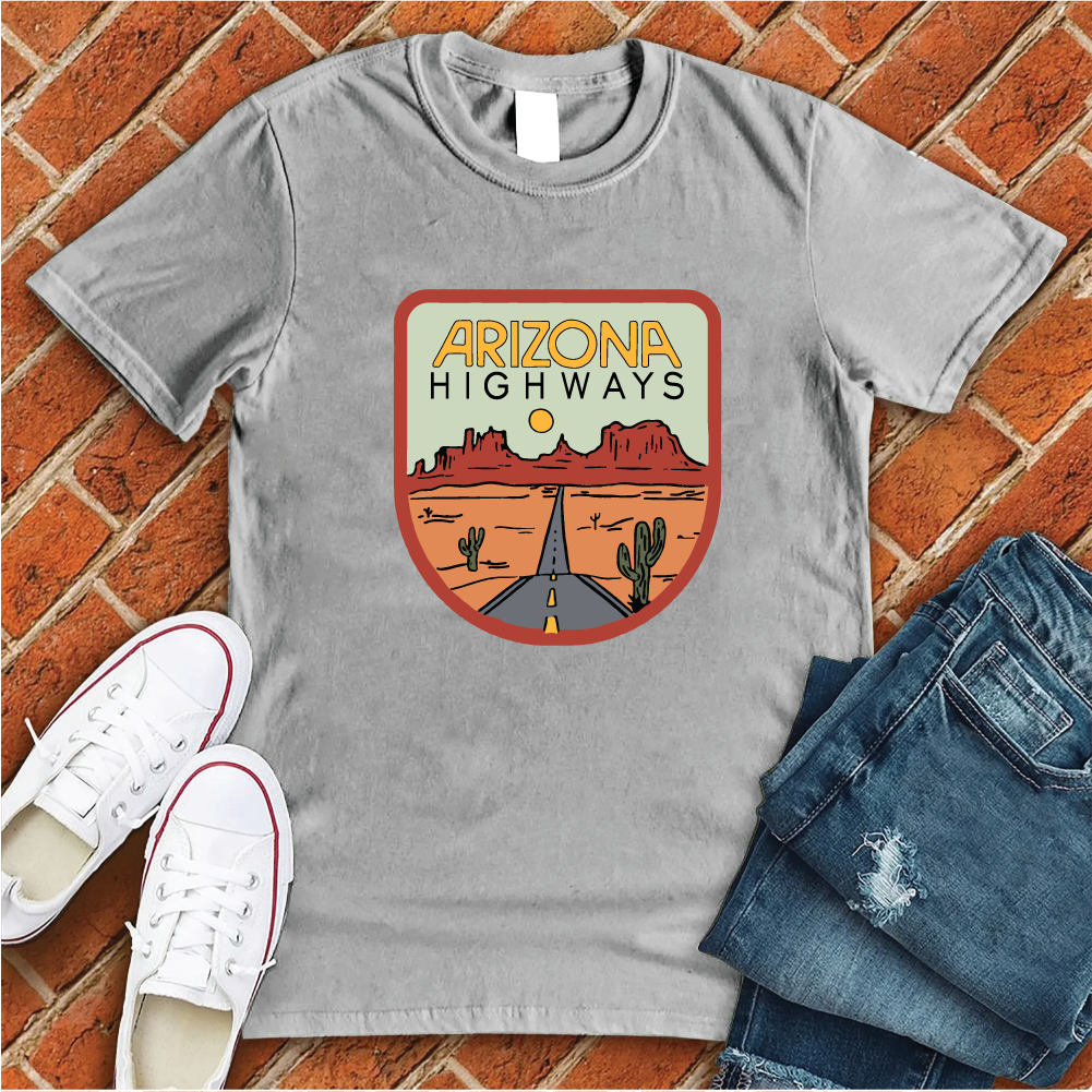 Arizona Highways T-Shirt T-Shirt Tshirts.com Solid Athletic Grey S 