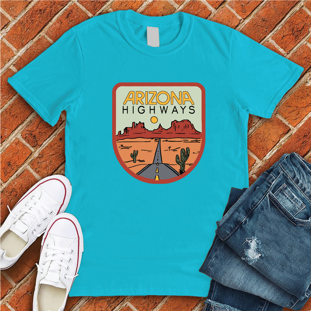 Arizona Highways T-Shirt T-Shirt Tshirts.com Turquoise S 