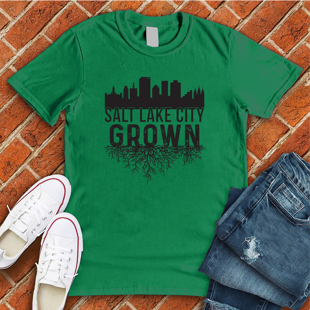 Salt Lake City Grown T-Shirt T-Shirt tshirts.com Heather Kelly S 