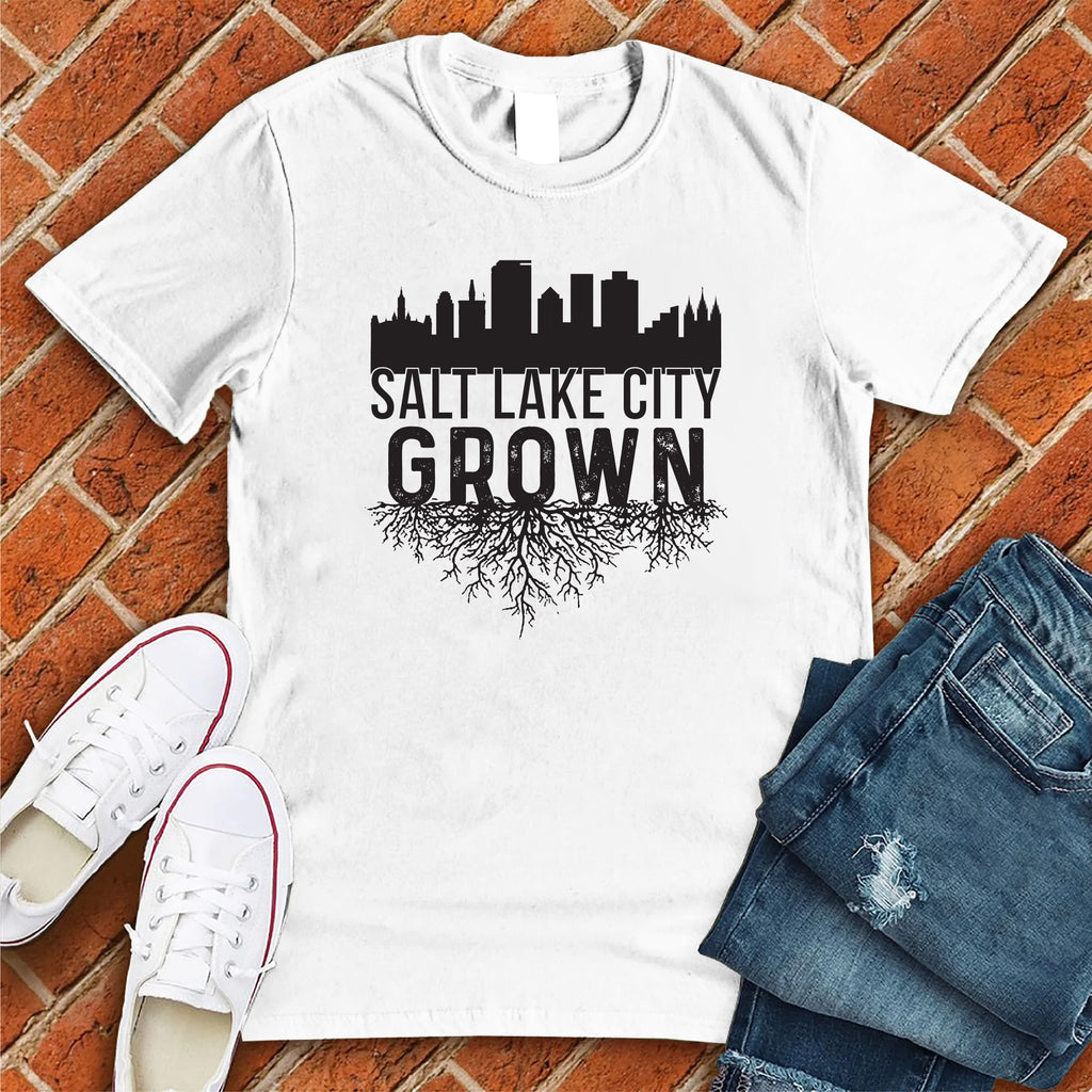 Salt Lake City Grown T-Shirt T-Shirt tshirts.com White S 