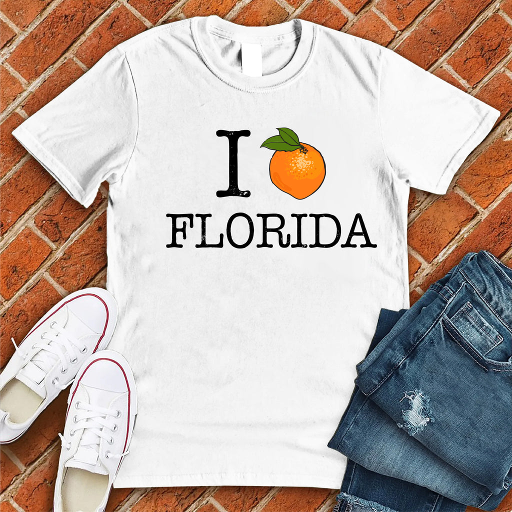 I Orange Florida T-Shirt T-Shirt tshirts.com White S 