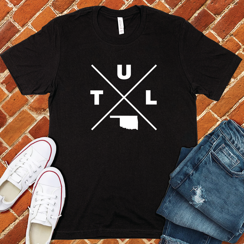 TUL Oklahoma X T-Shirt T-Shirt Tshirts.com Black S 