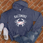 Baltimore Crab Baseball Hoodie Image