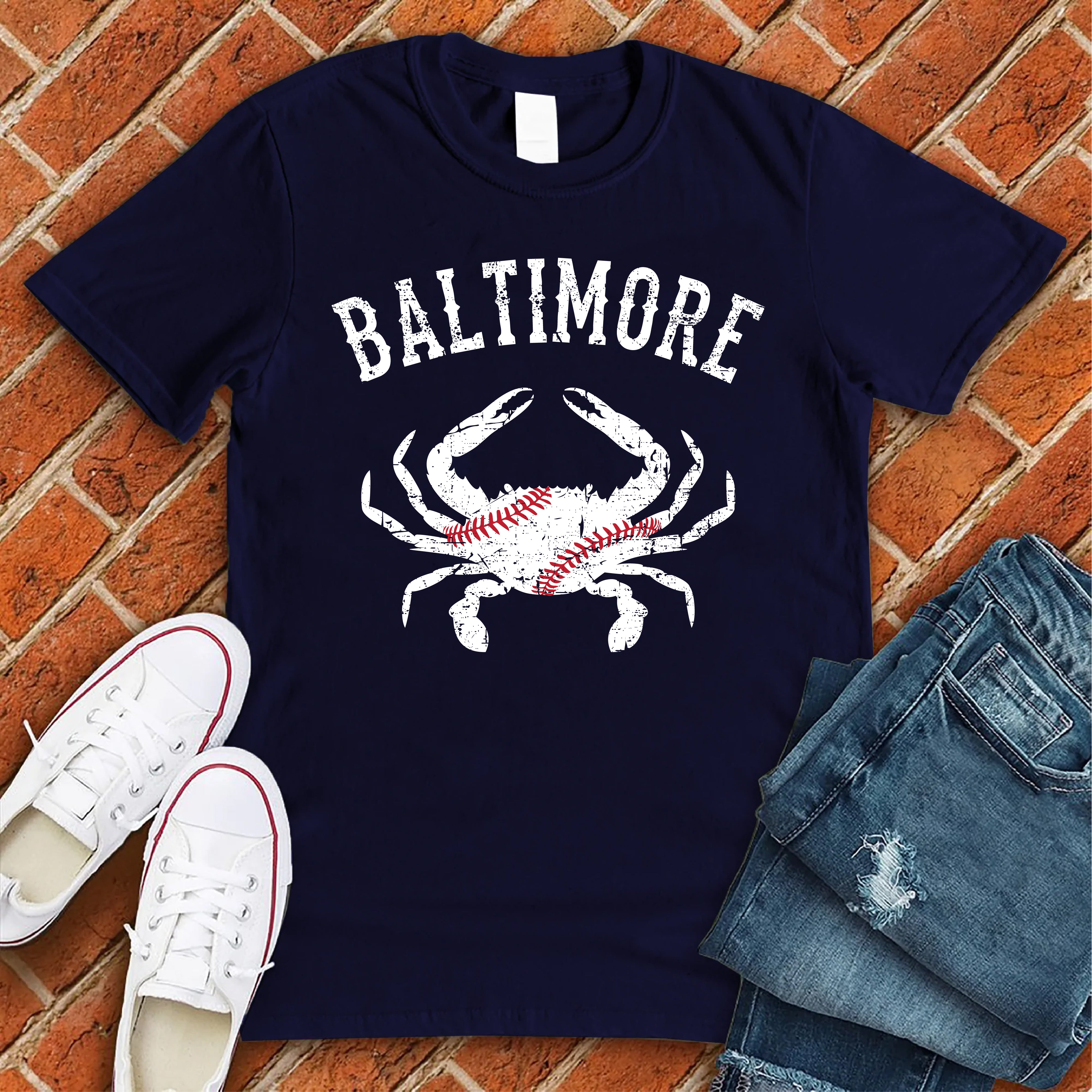 Crab Cakes & Baseball: That's What Maryland Does, Adult T-Shirt / Large - MLB - Sports Fan Gear | breakingt