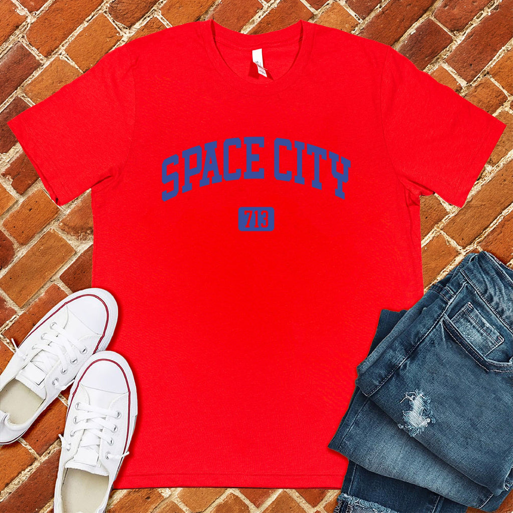 Space City T-Shirt T-Shirt Tshirts.com Red S 