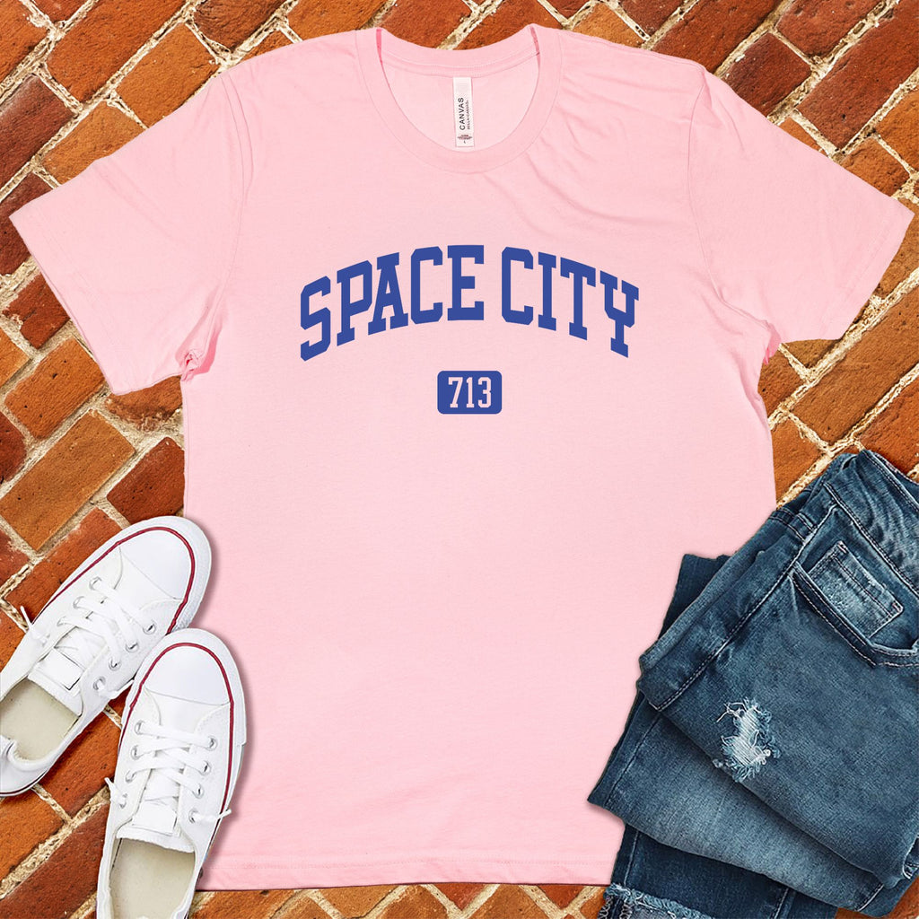 Space City T-Shirt T-Shirt Tshirts.com Soft Pink S 