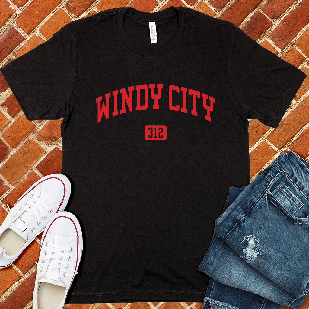 Windy City T-Shirt T-Shirt Tshirts.com Black S 