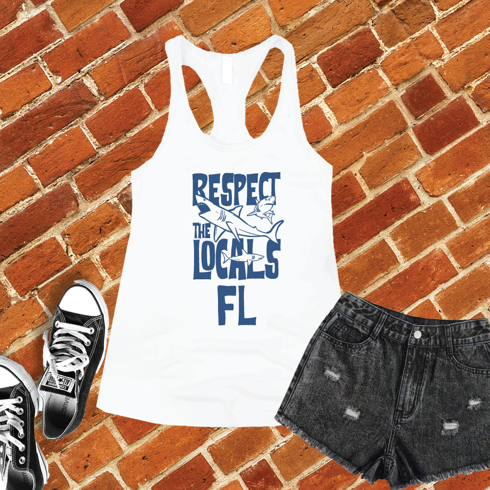 Respect The Locals FL Women's Tank Top Tank Top tshirts.com White S 