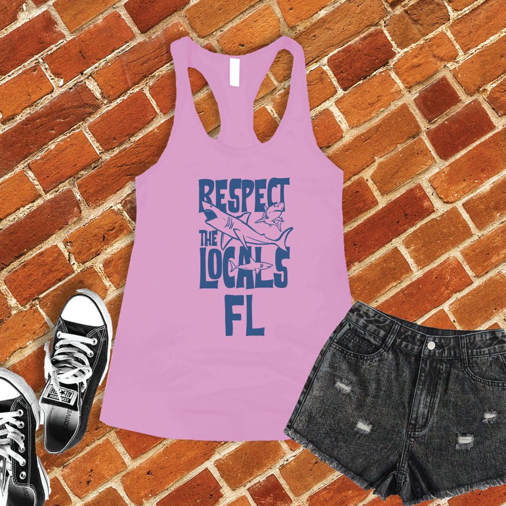 Respect The Locals FL Women's Tank Top Tank Top tshirts.com Lilac S 