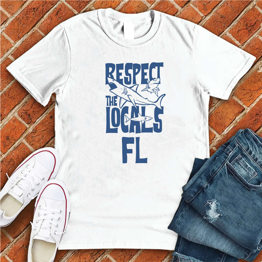Respect The Locals FL T-Shirt T-Shirt tshirts.com White S 