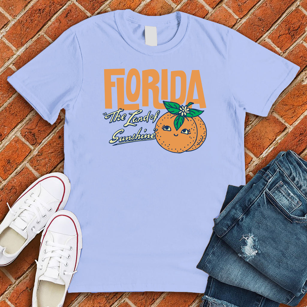 Florida Orange Sunshine T-Shirt T-Shirt tshirts.com Baby Blue S 