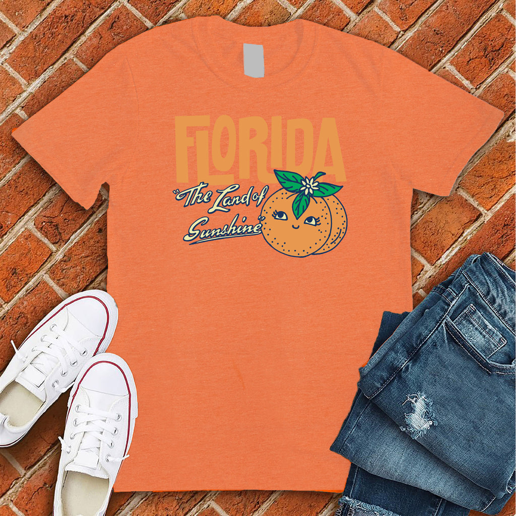 Florida Orange Sunshine T-Shirt T-Shirt tshirts.com Heather Orange S 