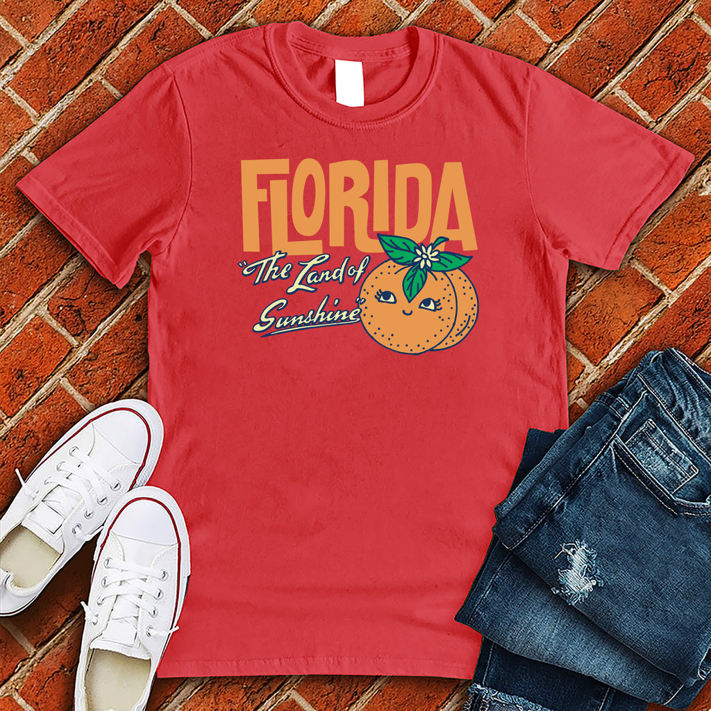 Florida Orange Sunshine T-Shirt T-Shirt tshirts.com Red S 