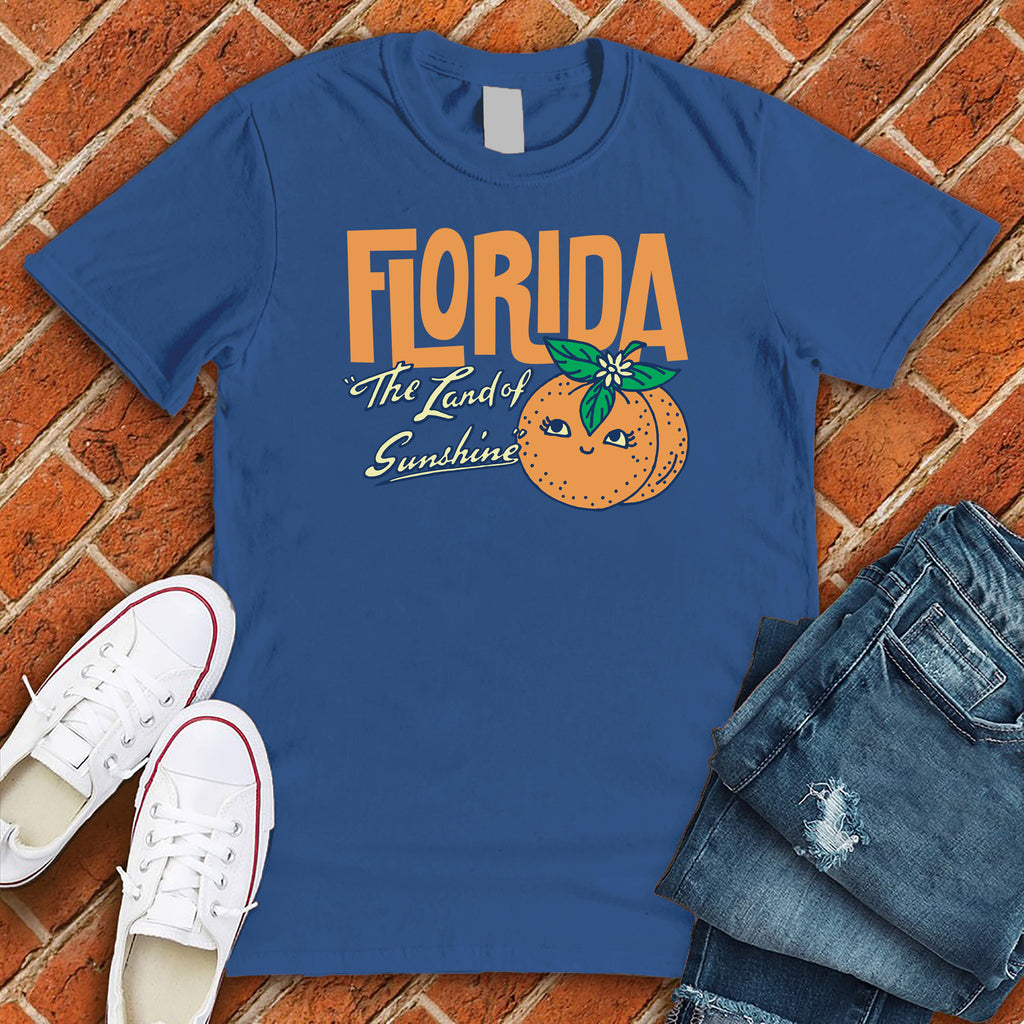 Florida Orange Sunshine T-Shirt T-Shirt tshirts.com True Royal S 
