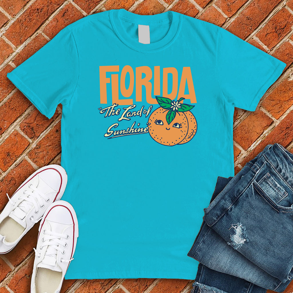 Florida Orange Sunshine T-Shirt T-Shirt tshirts.com Turquoise S 