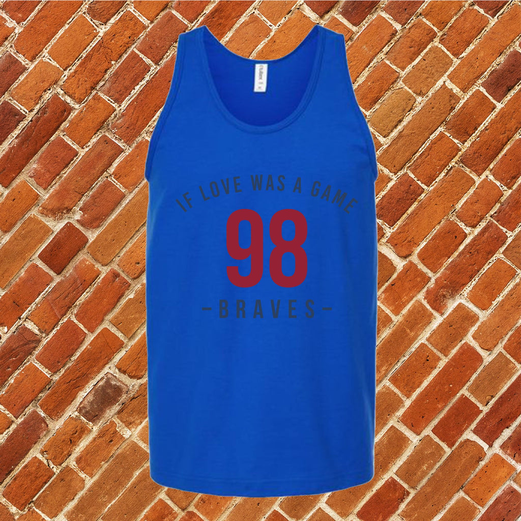 98 Braves If Love Was A Game Unisex Tank Top Tank Top Tshirts.com Royal S 