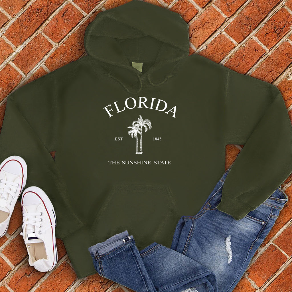 Florida 1845 Sunshine state Hoodie Hoodie tshirts.com Army S 