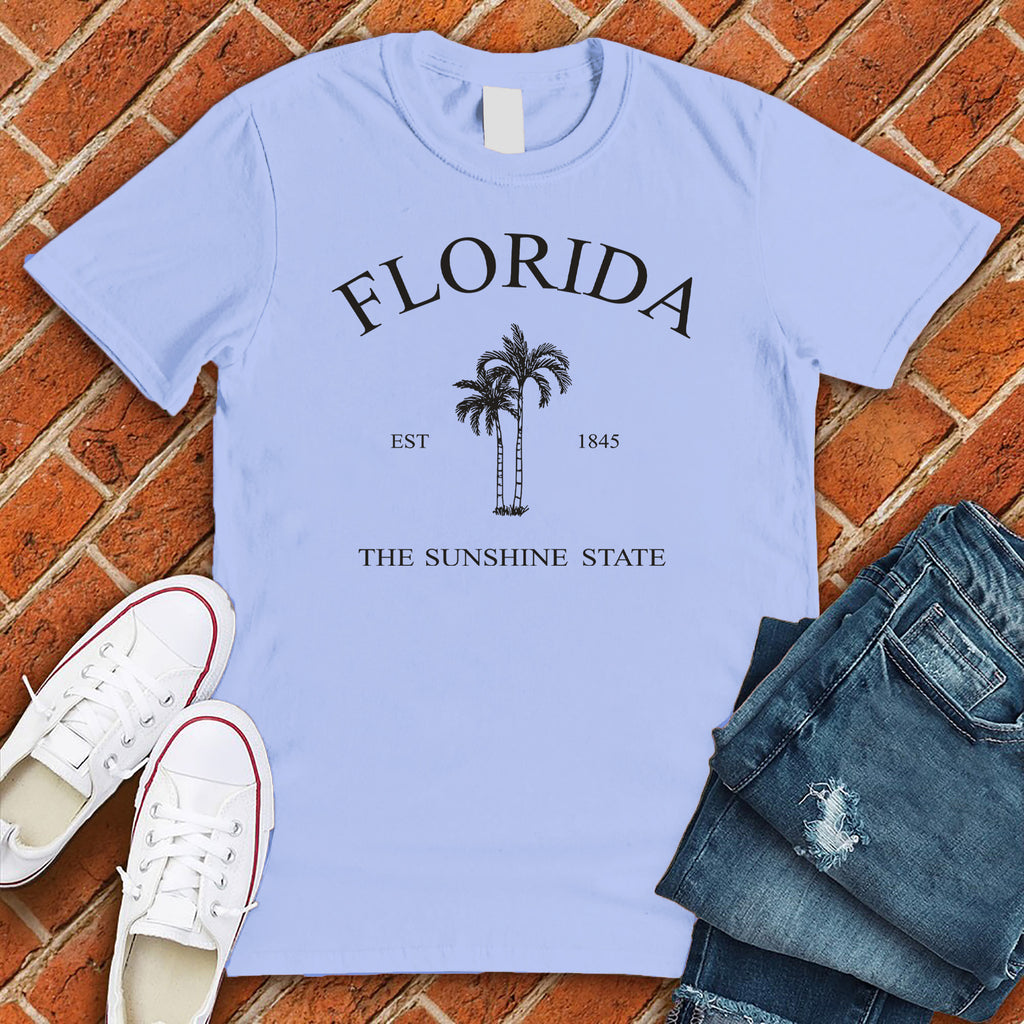 Florida 1845 Sunshine state T-Shirt T-Shirt tshirts.com Baby Blue S 