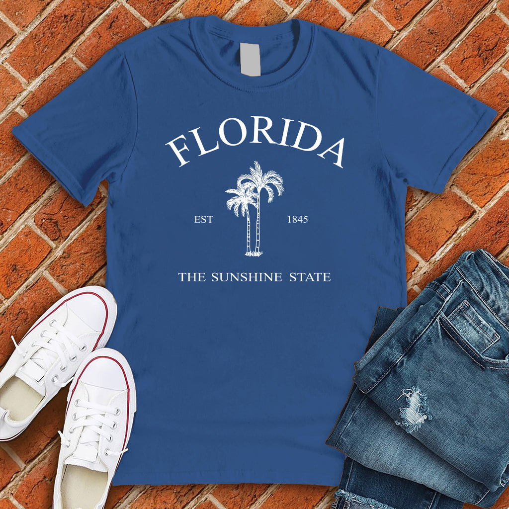 Florida 1845 Sunshine state T-Shirt T-Shirt tshirts.com True Royal S 