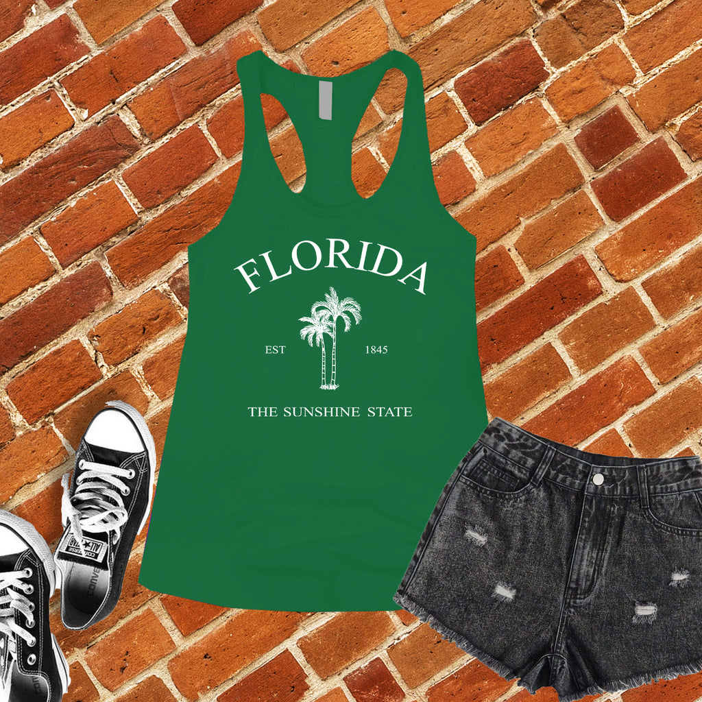 Florida 1845 Sunshine state Women's Tank Top Tank Top tshirts.com Kelly Green S 