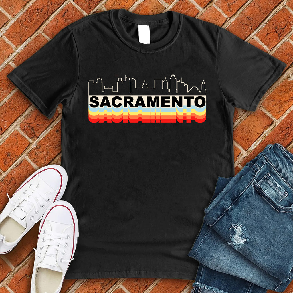 Retro Sacramento T-Shirt T-Shirt tshirts.com Black S 