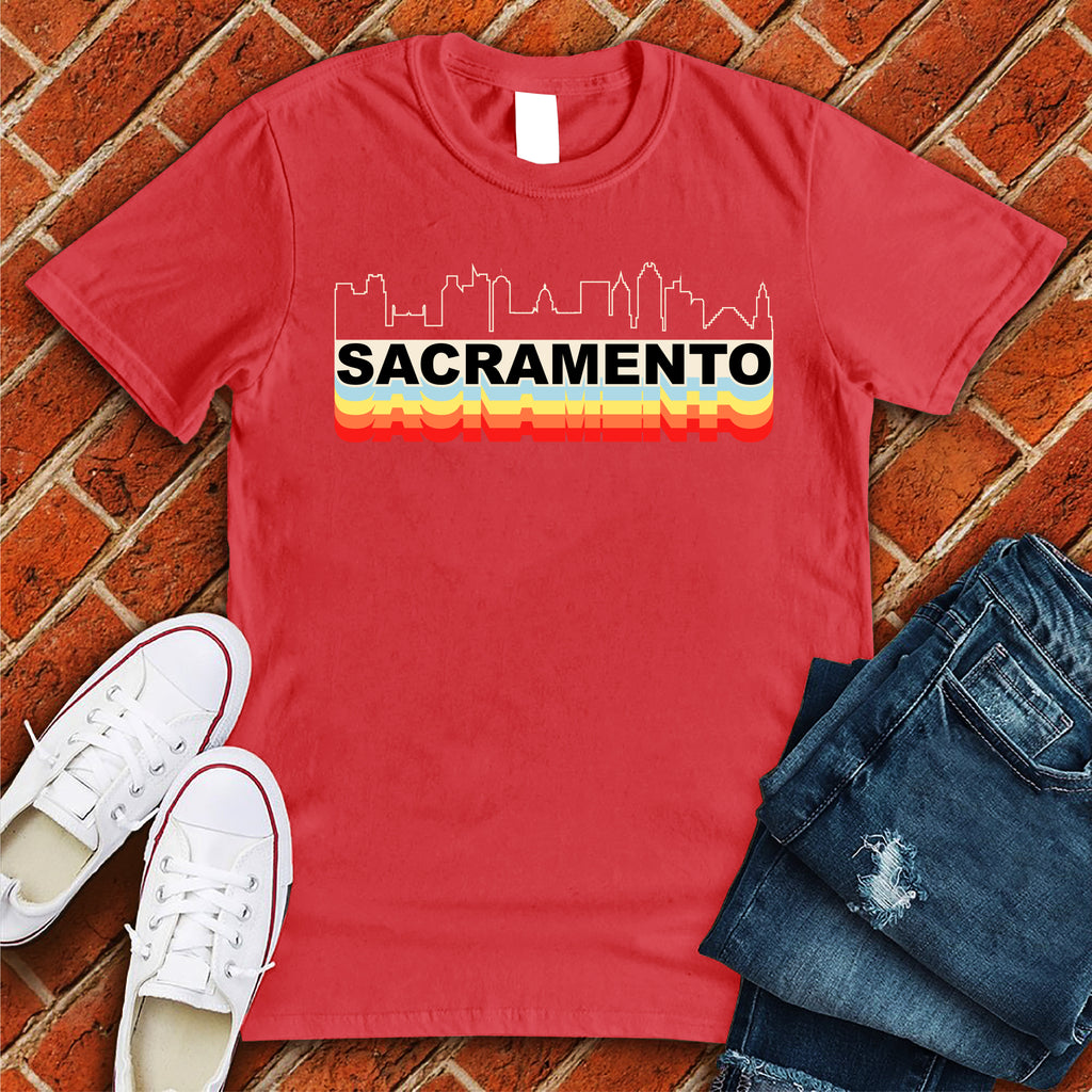 Retro Sacramento T-Shirt T-Shirt tshirts.com Red S 