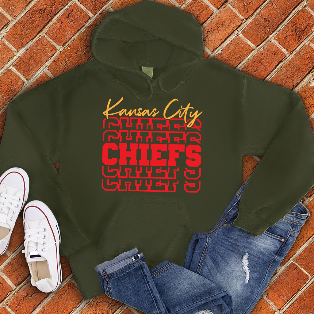 Kansas City Chiefs Repeat Hoodie Hoodie tshirts.com Army S 