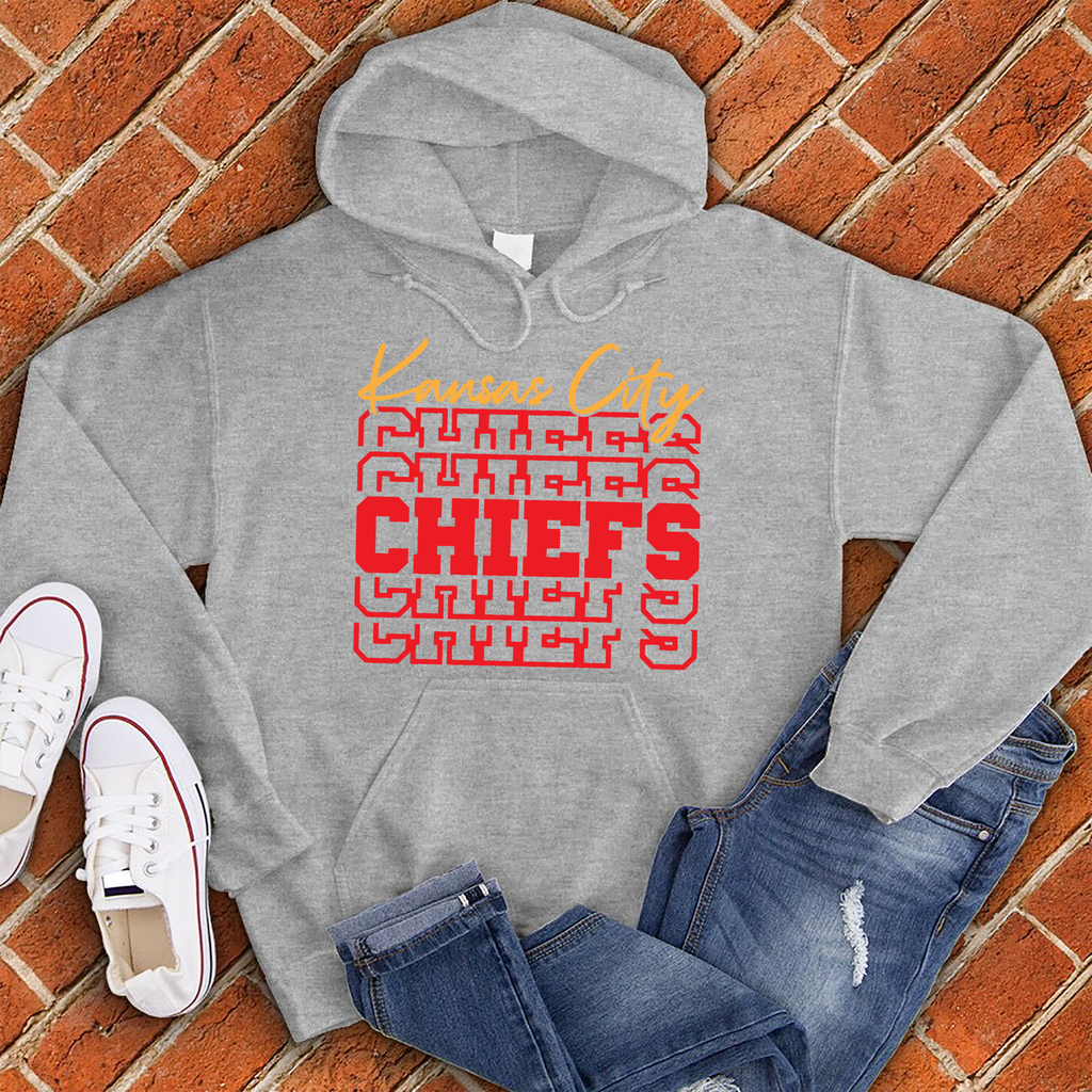 Kansas City Chiefs Repeat Hoodie Hoodie tshirts.com Grey Heather S 