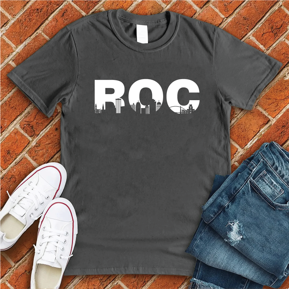 ROC T-Shirt T-Shirt tshirts.com Dark Grey Heather S 