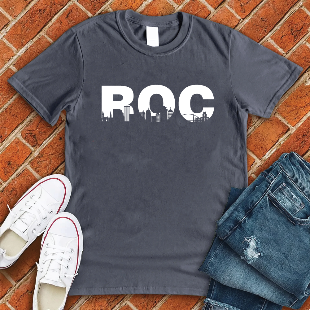 ROC T-Shirt T-Shirt tshirts.com Heather Navy S 