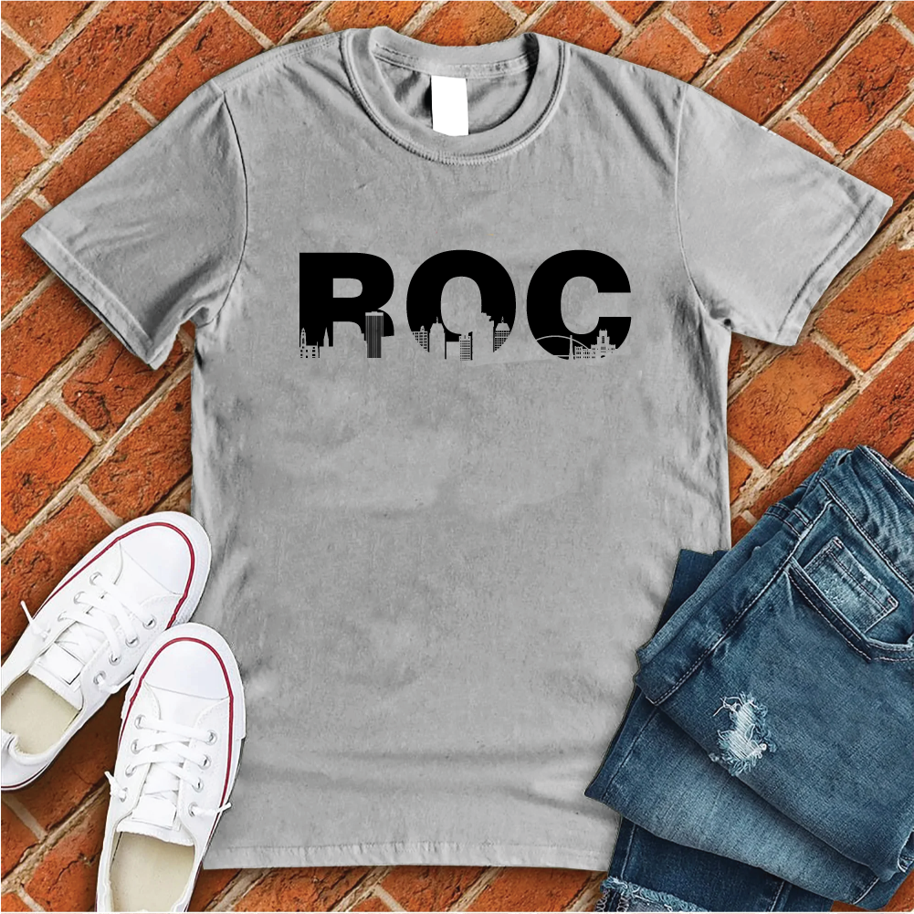 ROC T-Shirt T-Shirt tshirts.com Solid Athletic Grey S 